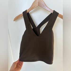 Alo yoga tank in espresso, xs